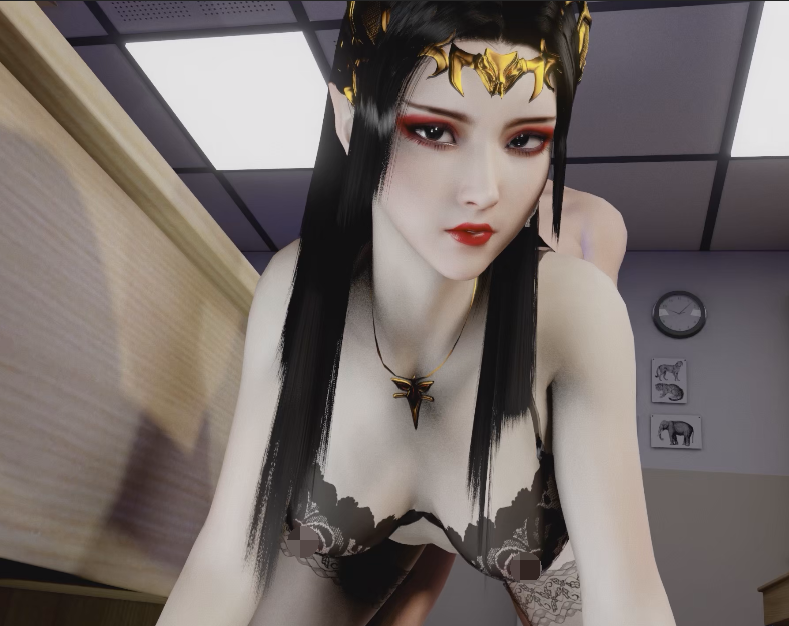 [3D/动态/VAM] LYY：美杜莎老师授课到天黑 高傲黑丝教师被我的大屌征服 [1.9G]