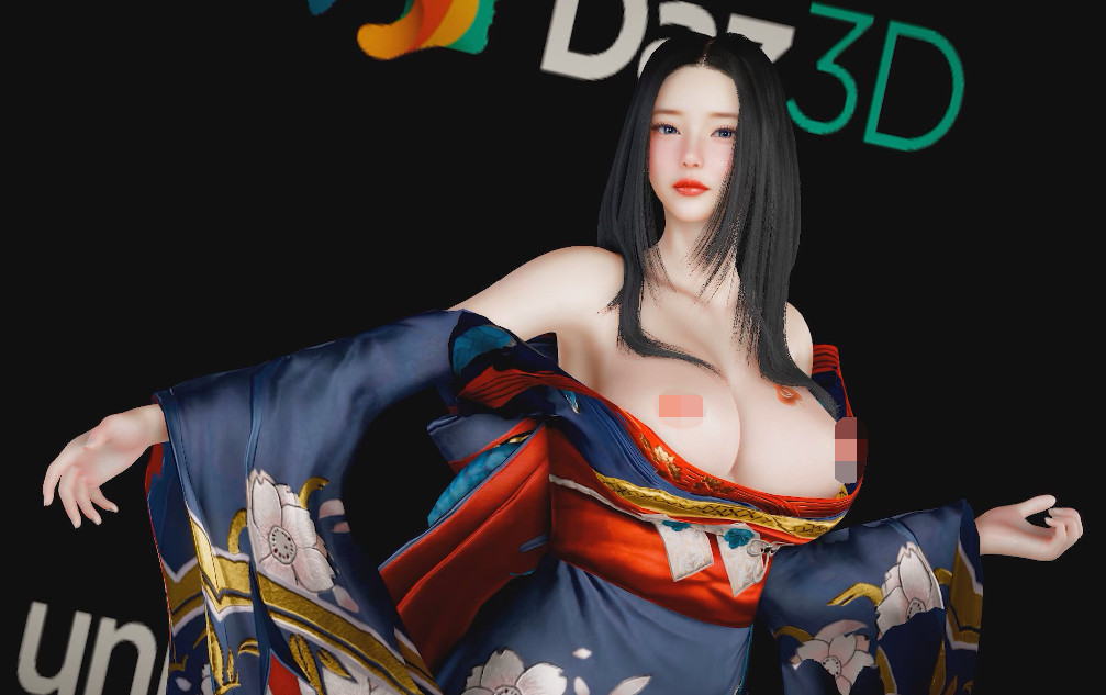 [3D/动态/VAM] fuzzyfeel：Tougen Renka 2 高挑巨乳御姐花魁服跳极乐净土 [1.5G]