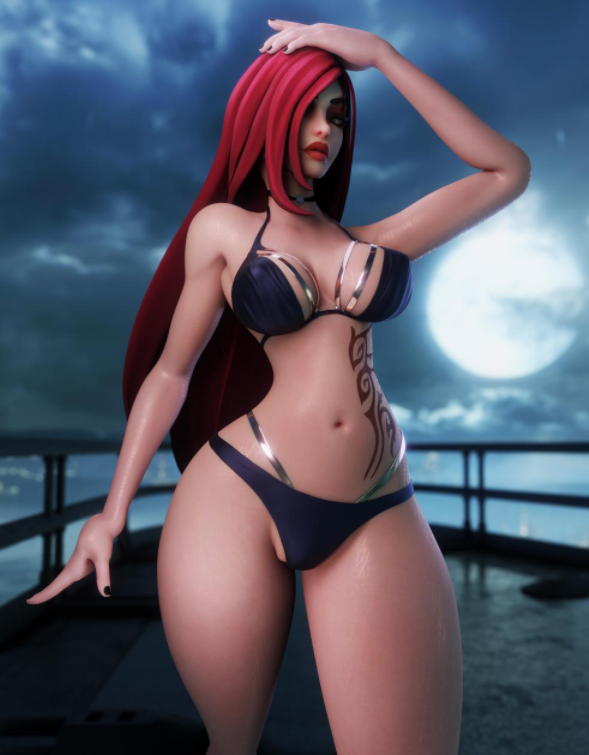 [3D] Firebrand 2404：安娜+维尔玛+史卡蕾特+德莱尼 极品肉感肥臀后入 [1G]