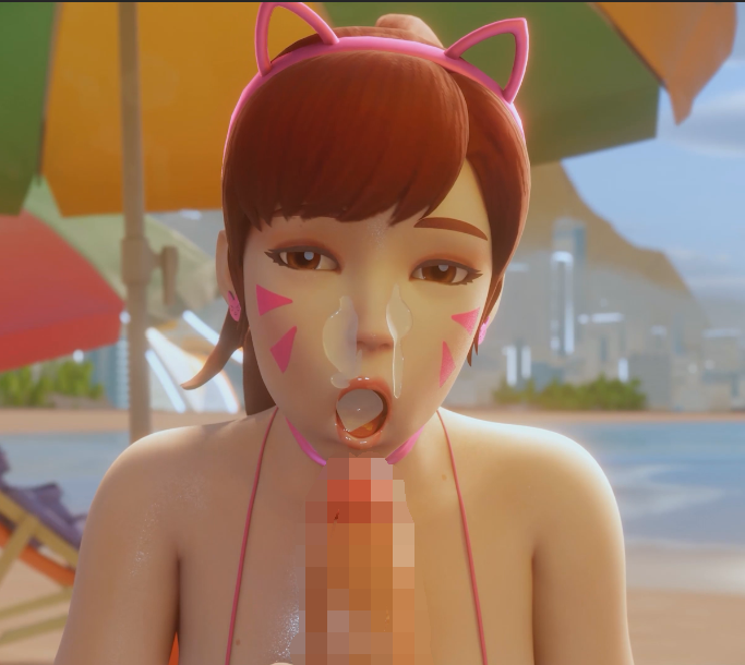 Puuguy：D.va on beach 章鱼嘴真空吸 能把灵魂吸出来的超绝口活 [72M]