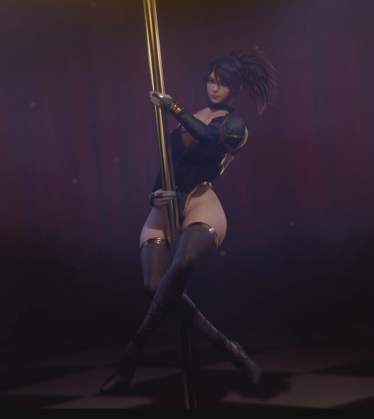 [3D] lewdgazer 2403：乔西+伊莉莎 性感黑丝御姐被抱起前后夹击猛透双穴 [486M]