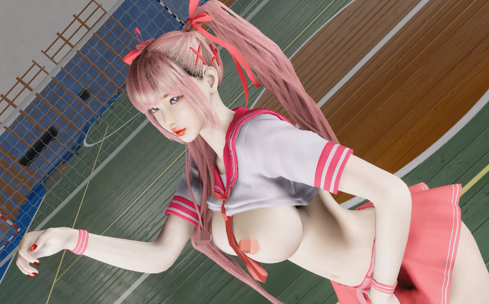 [3D/动态/VAM] fuzzyfeel：Excuse Me 粉发双马尾婊气少女抖奶摇臀热舞诱惑 [1.6G]
