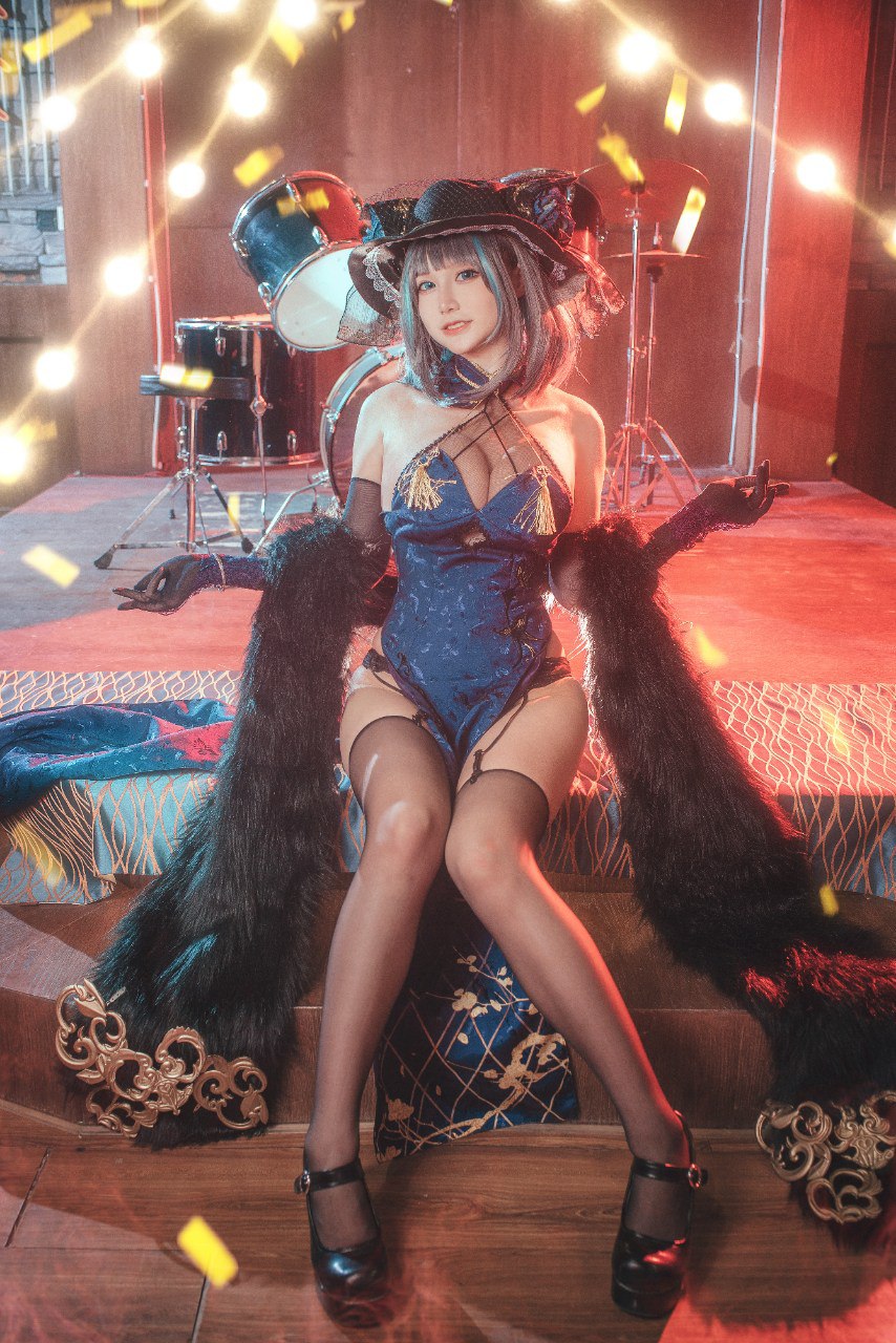 仙九Airi - 柴郡旗袍 [22P-369M]百度盘