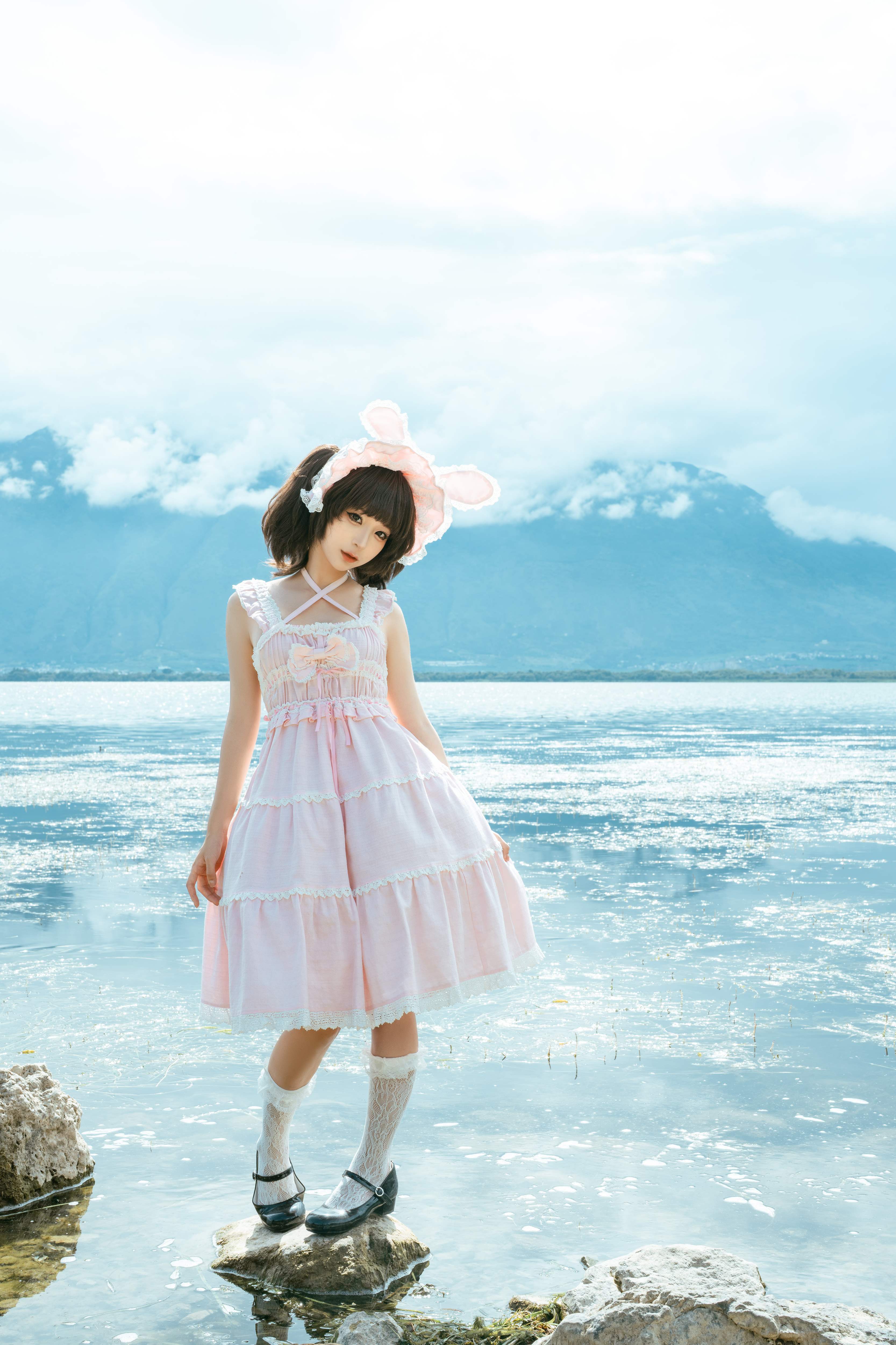 0012#蠢沫沫 - 湖边的少女 [11P-56.98MB]