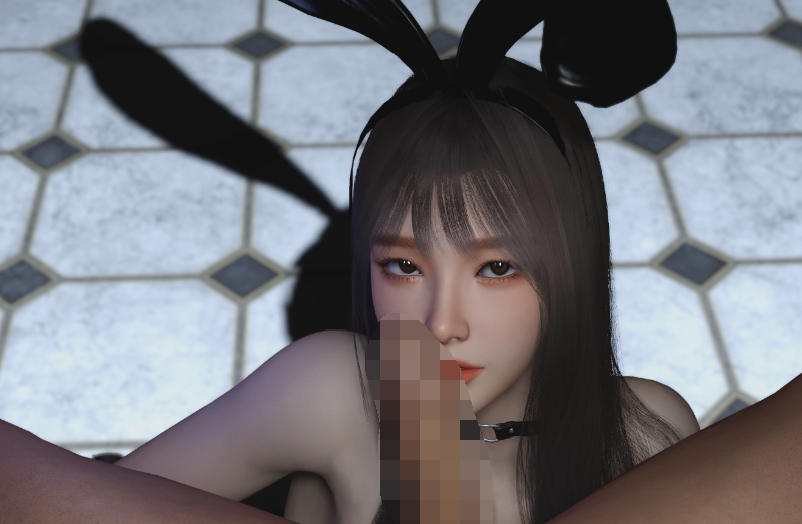 Vamonly：Licking a carrot 兔女郎精湛口技玩弄吸吮肉棒[480M]