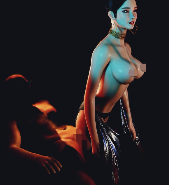 [3D/动态/VAM] EZhustler：Can't take my ass off you 性感黑丝御姐贴身热舞骑乘挑逗 [1G]