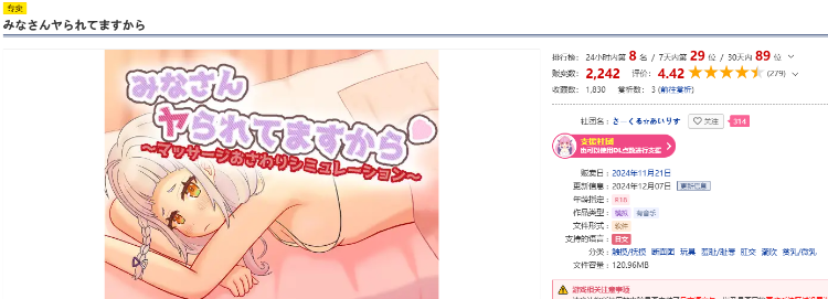 【触摸互动SLG】みなさんヤられてますから DL日文原版