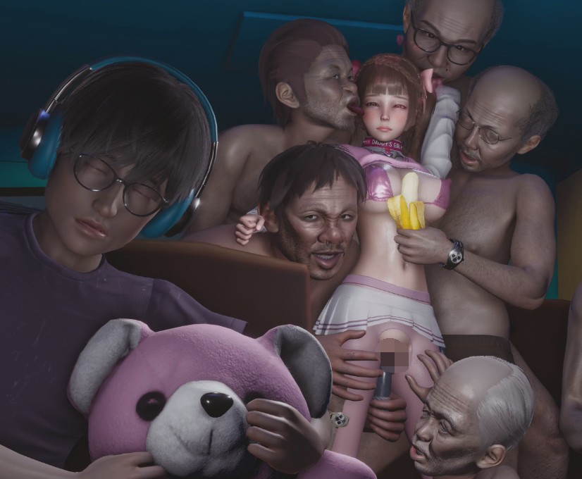 [3D] GEN.K 11月新作：彼女日志S2#06 满员电车被痴汉团体侵犯的可爱女友 [中字] [368M]