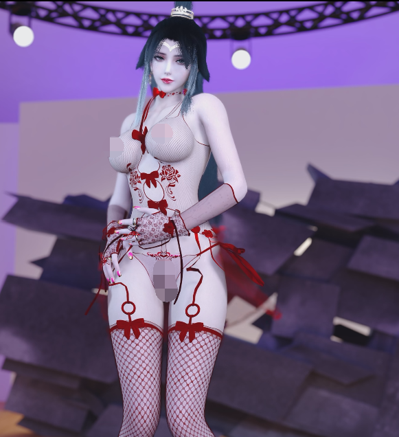 [3D/动态/VAM]开心：完美世界 魔女古风换装[4G]