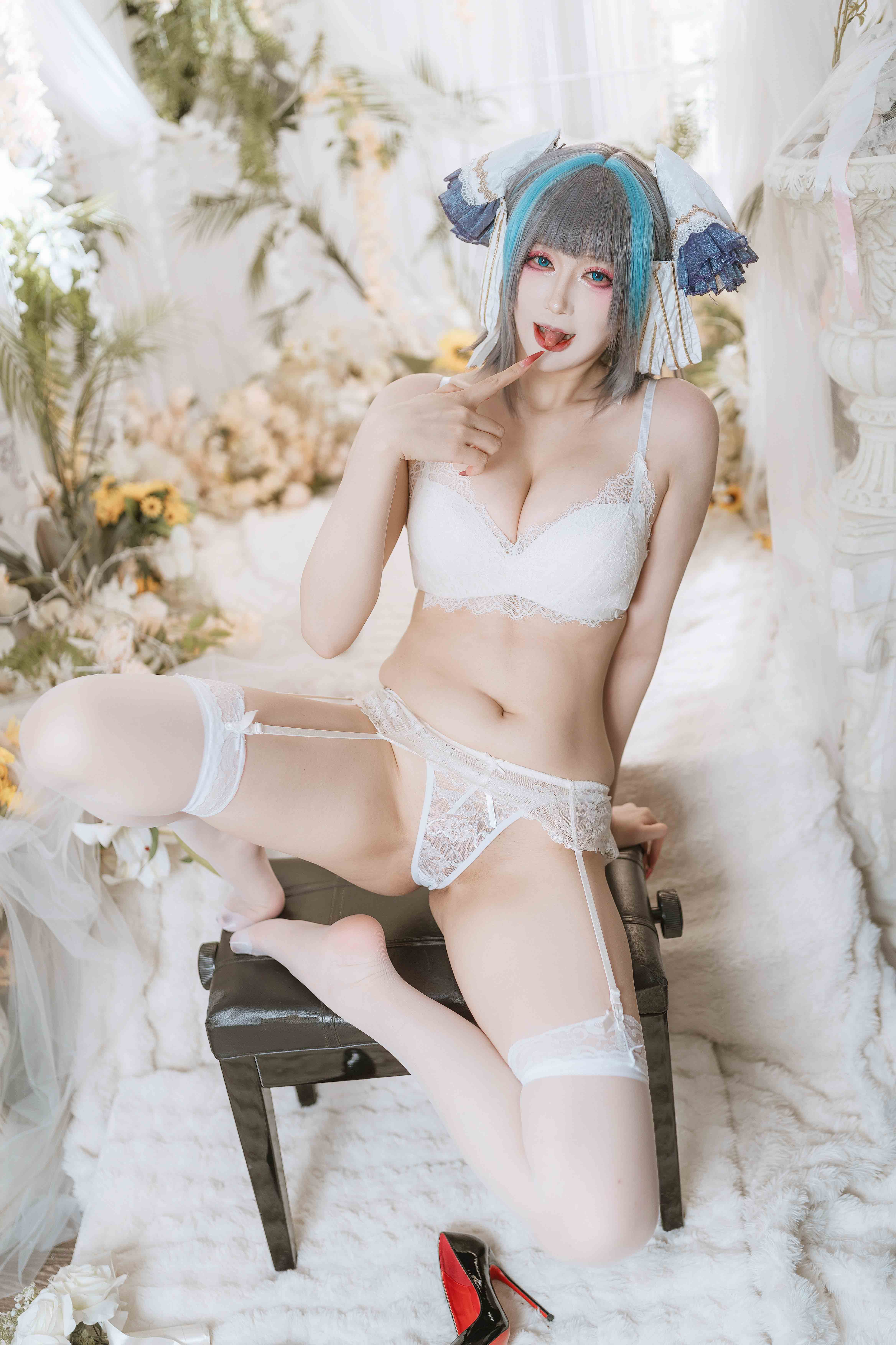 【新】兔胖胖 - 柴郡 礼服 (碧蓝航线)【41P】【677MB百度云】