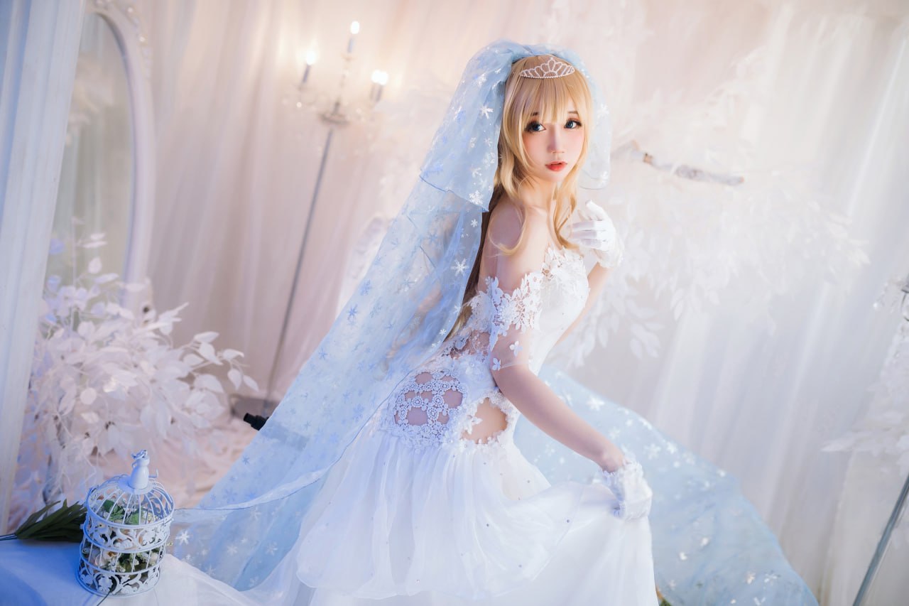 焖焖碳 - 少女前线 索米 婚纱 [42P]148M百度盘