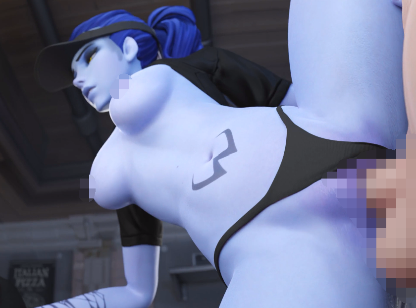 [3D] aphy3d 2402：法老之鹰+猎空+黑百合 性感披萨店员被黑色巨根侵犯中出 [2.5G]