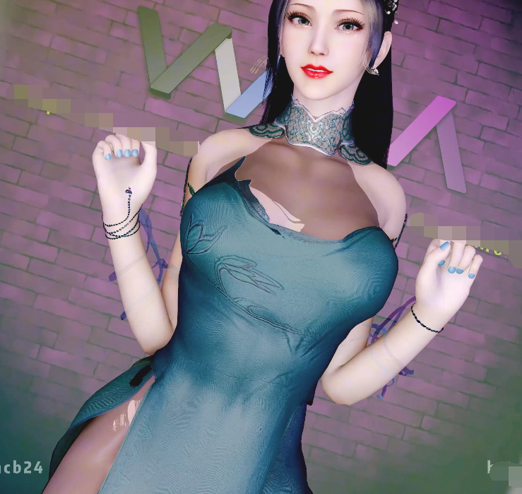 [3D/动态/VAM] 天使没翅膀：云韵 魔性摇 极品黑丝御姐3P淫乱性交 [1.2G]
