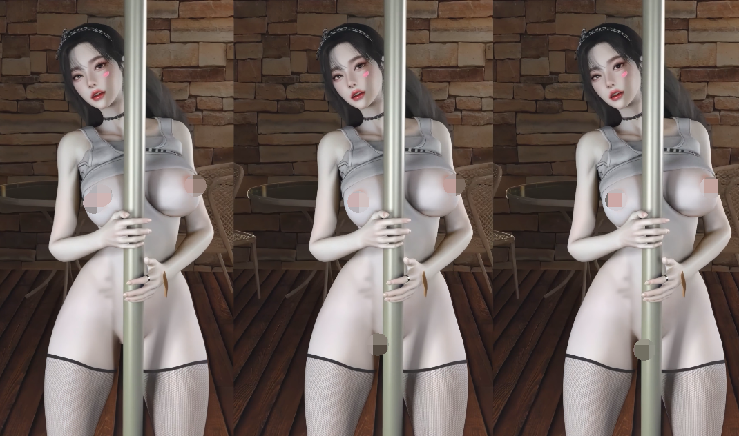[3D/动态/VAM] fgg99：钢管秀 性感风骚御姐钢管舞 [1.2G]