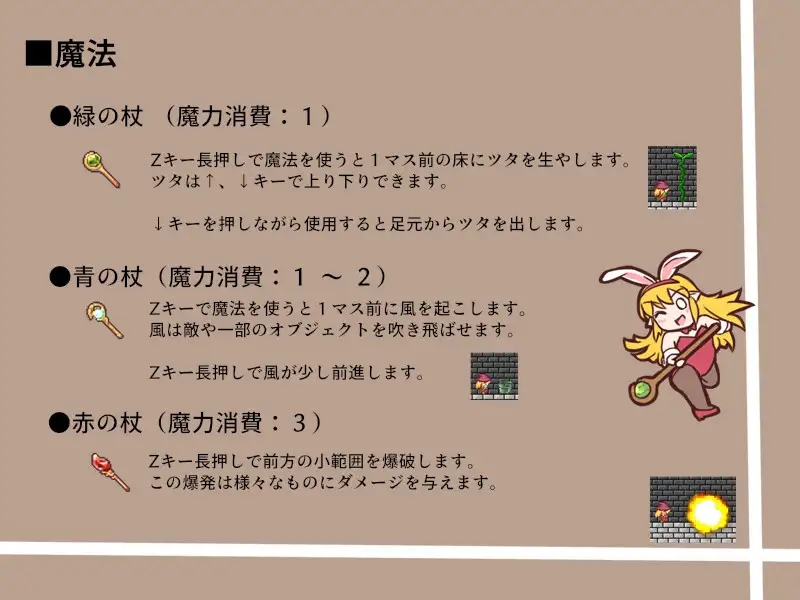 像素解谜ACT【横版动作】魔法使いマイモと財宝の迷宫【生肉】