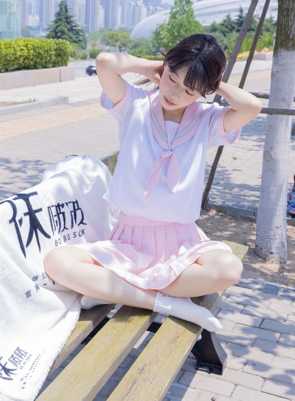 袜啵啵 399期 糯米-皮鞋、白棉袜、jk制服 【145P1V1.57G】