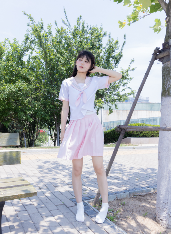 袜啵啵 399期 糯米-皮鞋、白棉袜、jk制服 【145P1V1.57G】
