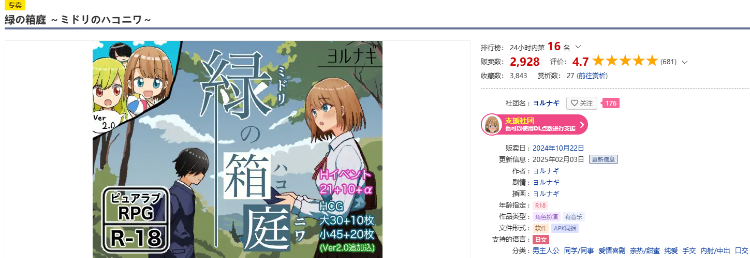 【日式RPG】緑の箱庭 ～ミドリのハコニワ～ Ver2.0 AI汉化版[更新]