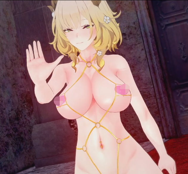[MMD]崩铁阿格莱雅被哥布林中出[357M]