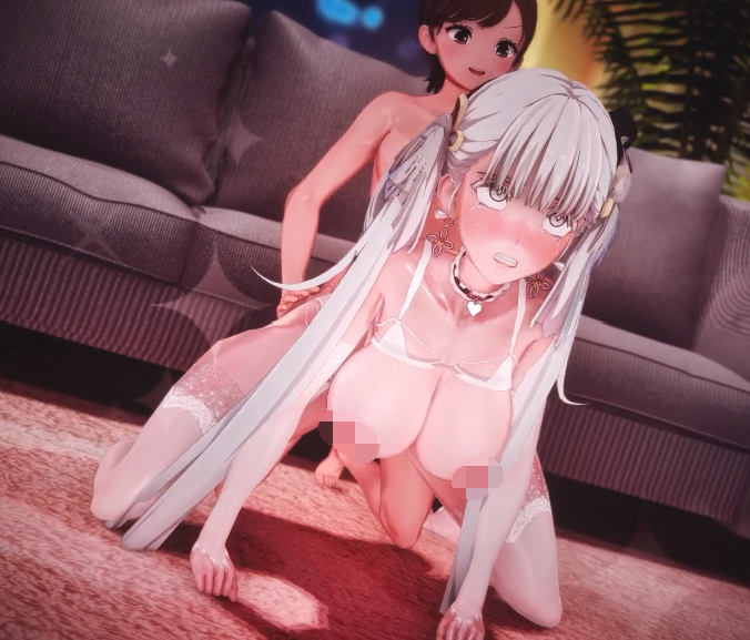 [MMD] Lanzfh 用今汐打胶的小正太被逮了个正着 [426M]
