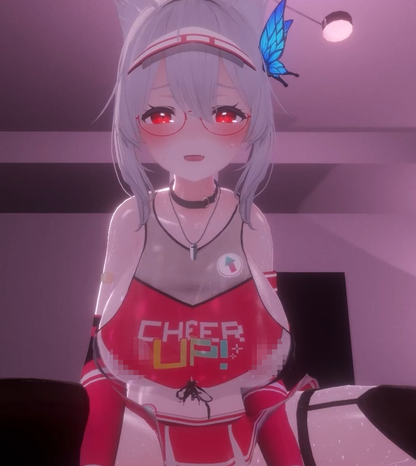 [3D同人动画][skn_works]白髪けもみみ巨乳お姉さんにねっとり騎乗位で搾りとられちゃう動画