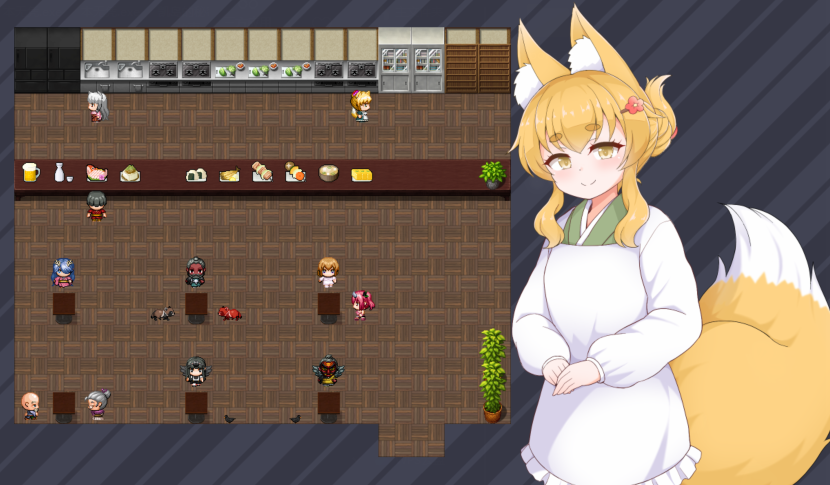 [日式RPG] 狐狸灯笼-秘密餐点物语- 狐の提灯-秘密のまかない物語- V1.0  AI汉化版 [PC+安卓/1.5G]