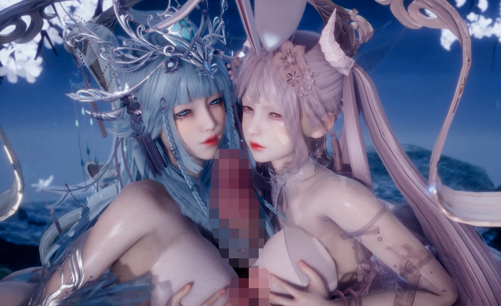 Elarbaby：D42 嫦娥&amp;玉兔 性感女神姐妹花强制榨取精华 [4.4G]