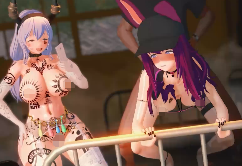 [MMD] 法國原神糕手 3月15 明日方舟NTR 莱伊的媚黑兼职 1+2 [570M]