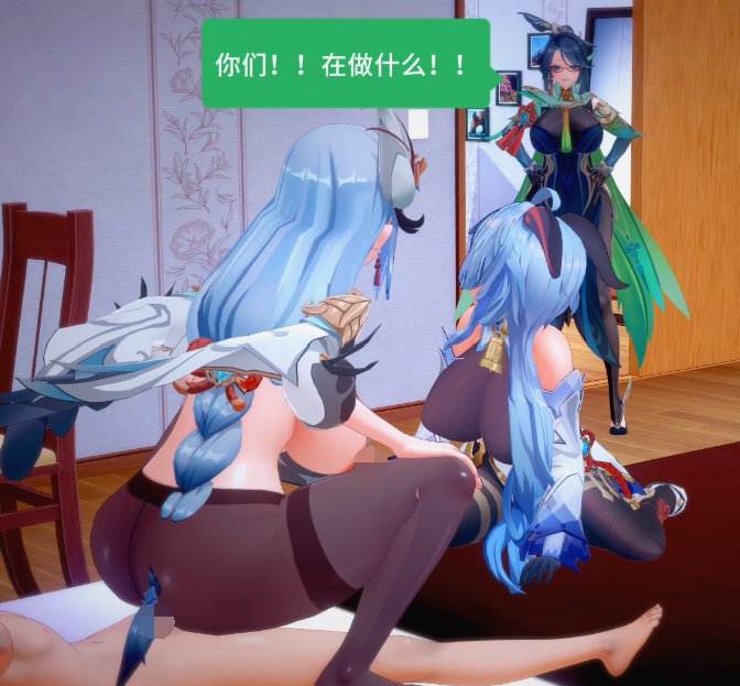 [MMD]  xiaochun：闲云申鹤母女[1.2G]