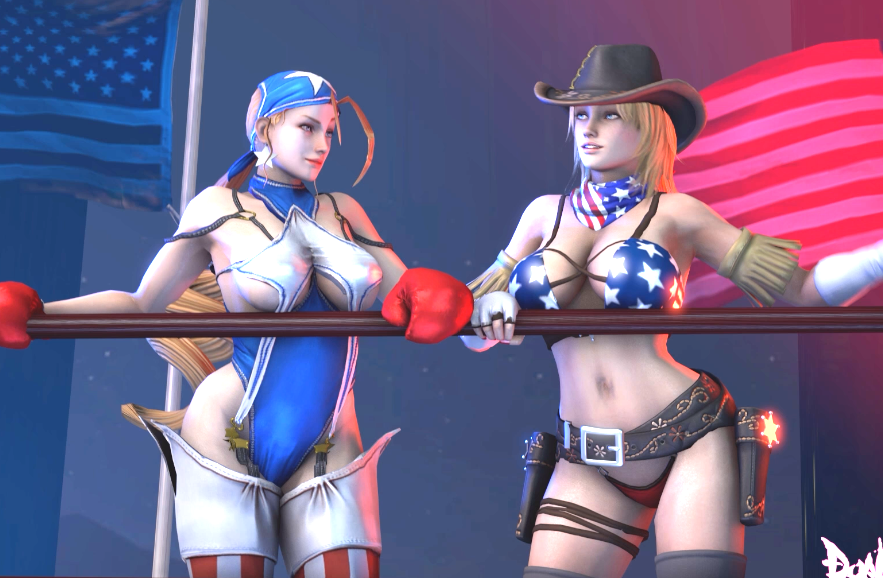 [3D][Dual Face Art Comics]Tag Team America： 4th of July Special![610M]
