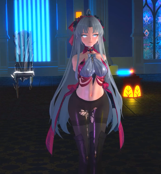 [MMD]FantaC 3月24鸣潮 黑丝裤袜的珂莱塔被当作入会礼爆艹 [410M]