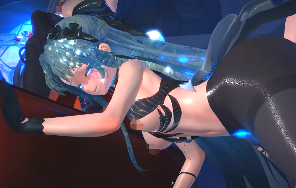 [MMD]FantaC 3月24鸣潮 黑丝裤袜的珂莱塔被当作入会礼爆艹 [410M]