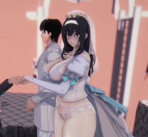 [MMD]  大屁股的霞之丘诗羽[1G]