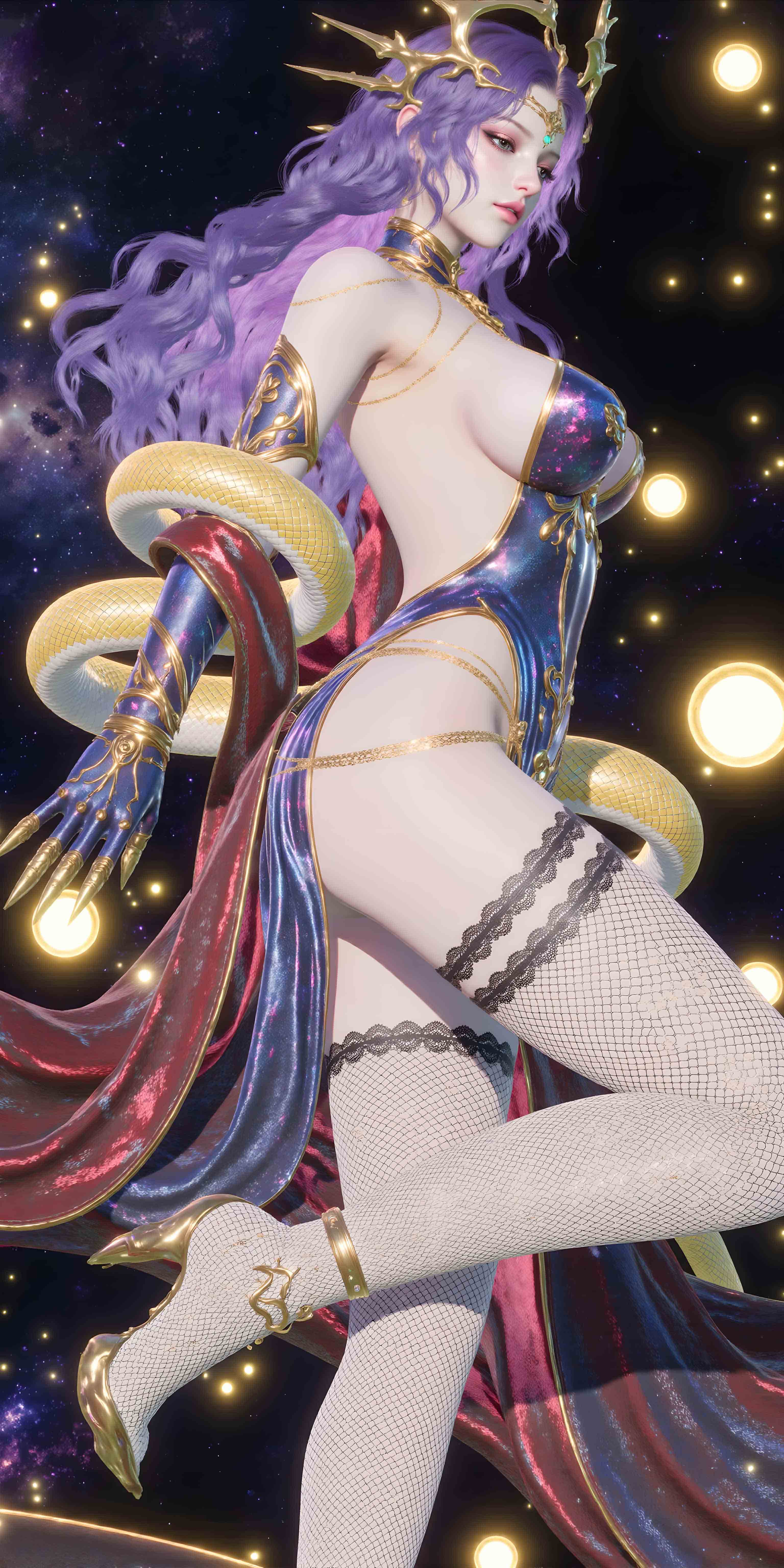 [AI国漫]（搬运至250306）王牌竞速-蛇女【桑榆】【20P】【510MB百度云】