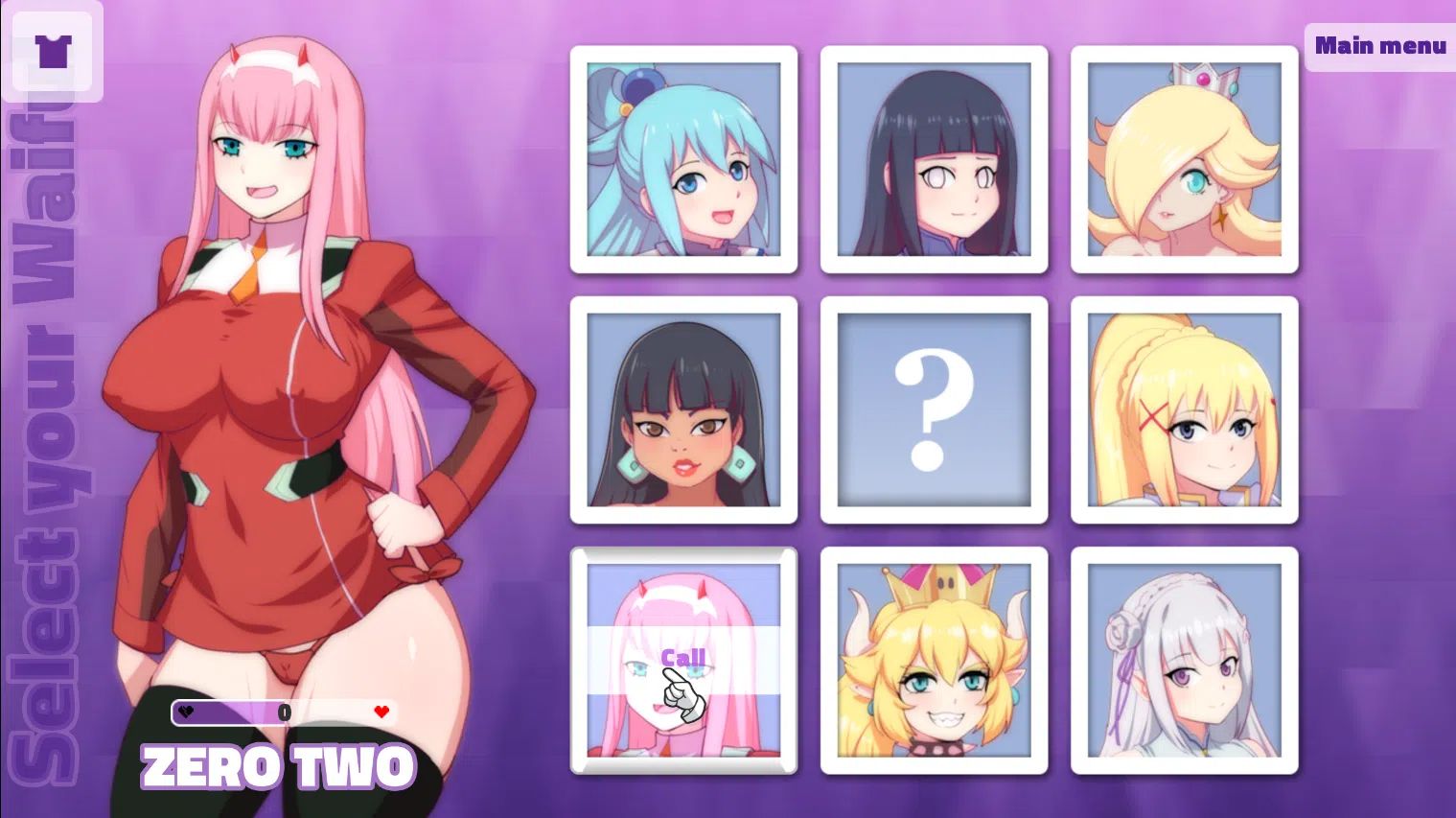 【安卓/SLG/动态】WaiFuHub1-7/动漫老婆列表 [2090M]