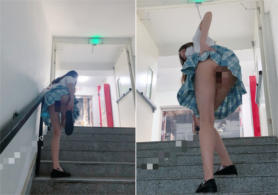 ✅主人露出任务 清纯学妹 商场露出挑战！人前女神 人后被主人支配玩弄的小狗，清纯靓丽外表下是个反差婊母狗 442M