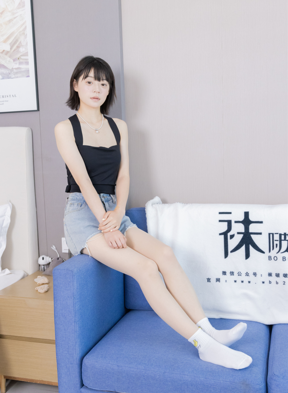 [BoBoSocks袜啵啵] NO.422 糯米 - 长靴、白棉袜、肉丝（脚尖加固款）【140P1V1.73G】
