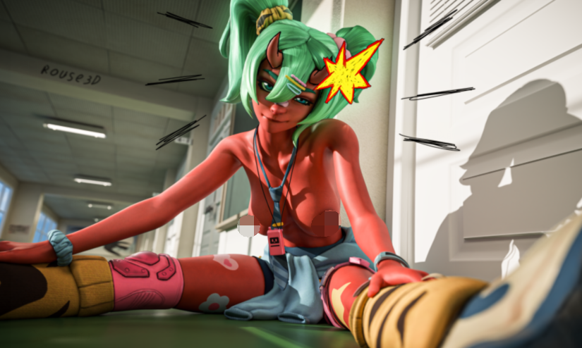 Rouse3D 2504：D.Va+Nemia 性感美少女激情爆肏 [616M]