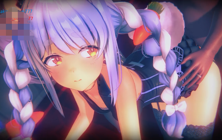 [MMD] [akira Brave777]虚拟Youtuber兔田佩克拉+暮娜3P[1.2G]