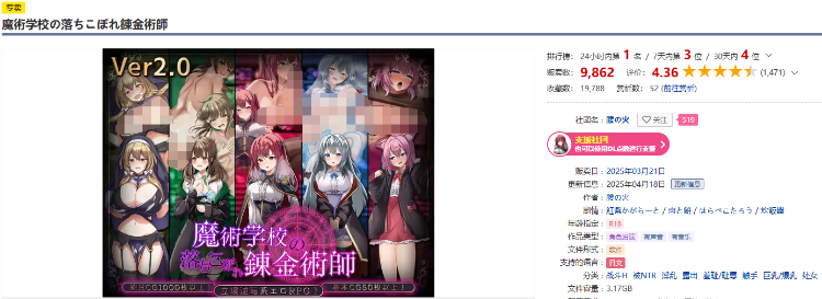 【日式RPG】魔術学校の落ちこぼれ錬金術師 Ver2.0 AI汉化版