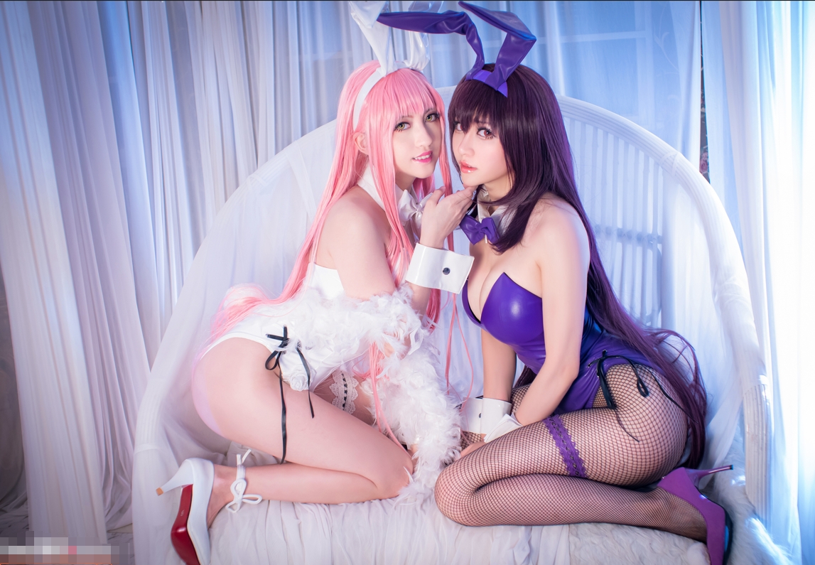 no.834 LoverNori &amp; Twoyun - 兔女郎斯卡哈和梅芙【29P 161MB】