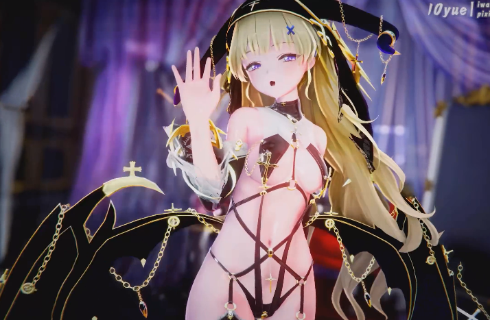 10yue 4月30 鸣潮纯舞 黑暗修女魅魔菲比  [260M]