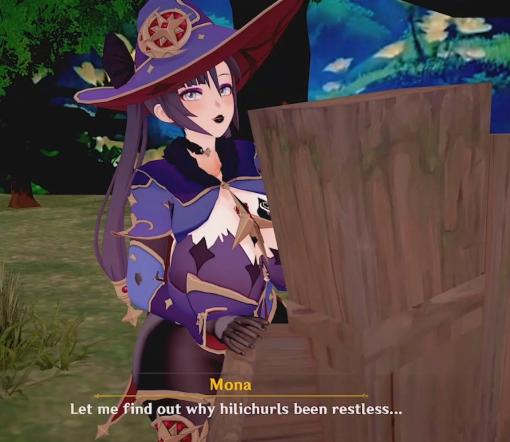 [MMD]原神，BBC莫娜，大战巨屌丘丘人和黑人 [960M]