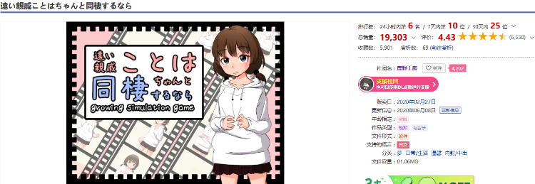 【养成SLG】与远亲小琴羽的同居生活 精翻汉化版