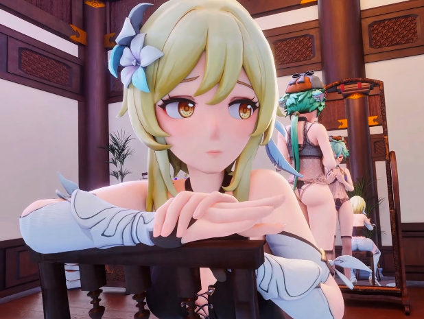[MMD]Pinksama 5月24 砂糖x荧 蒙德之夜[378M]