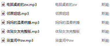 斯凝 18+音频 5A203M百度盘