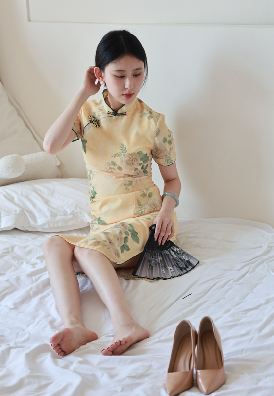 绮梦摄影 - yaya - 旗袍肉丝高跟裸足诱惑 【510P590M】