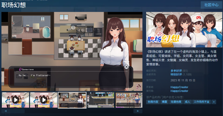 【互动SLG】职场幻想 Ver1.3.3 官方中文版+DLC