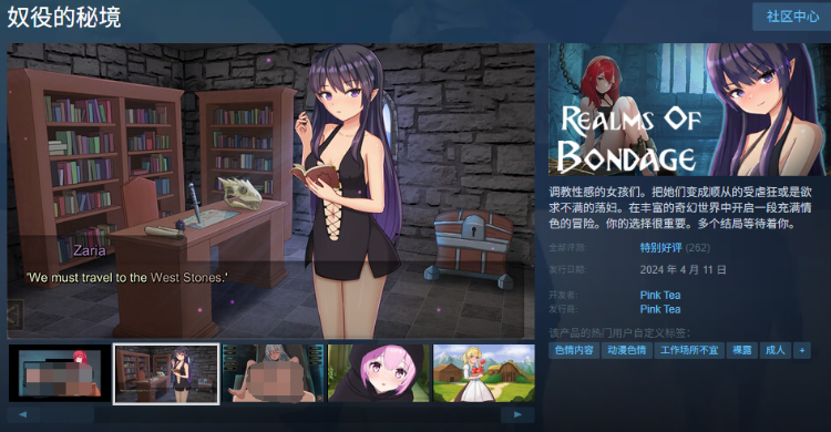 【互动SLG】奴役的秘境 Ver1.08 Steam官方中文版