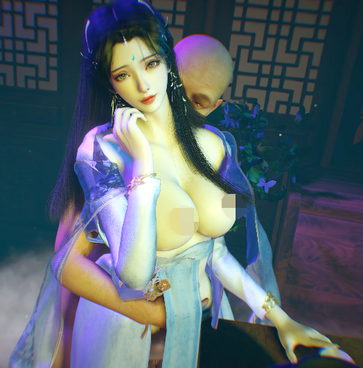 牛头人爱好者：清漪古风酒吧NTR 极品长腿女友被猥琐老头侵犯中出[3.8G]